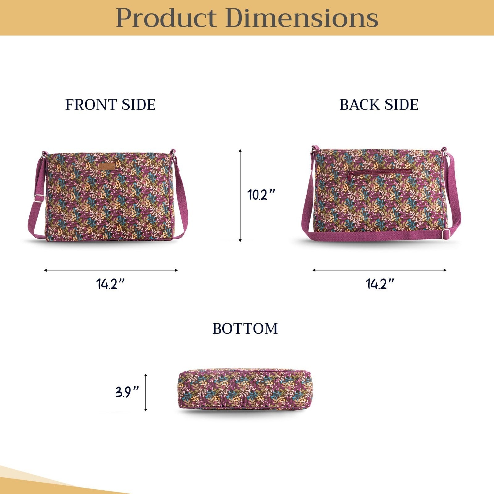 Stylish Cotton Shoulder Bag for Women   Versatile Handbag, Everyday Use, Fashion4