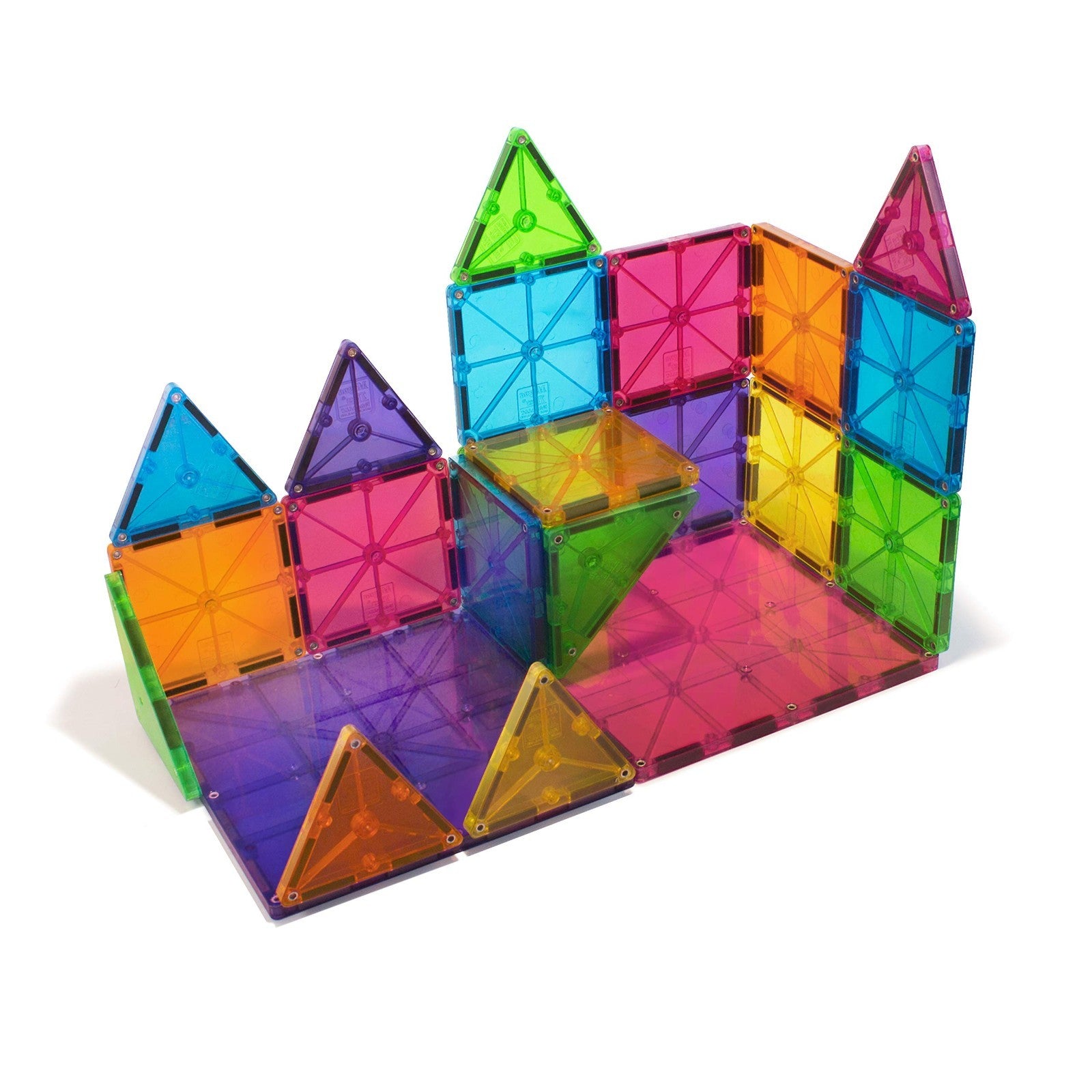 32 Piece Magnetic Building Blocks Set   Classic Construction Tiles for Kids8