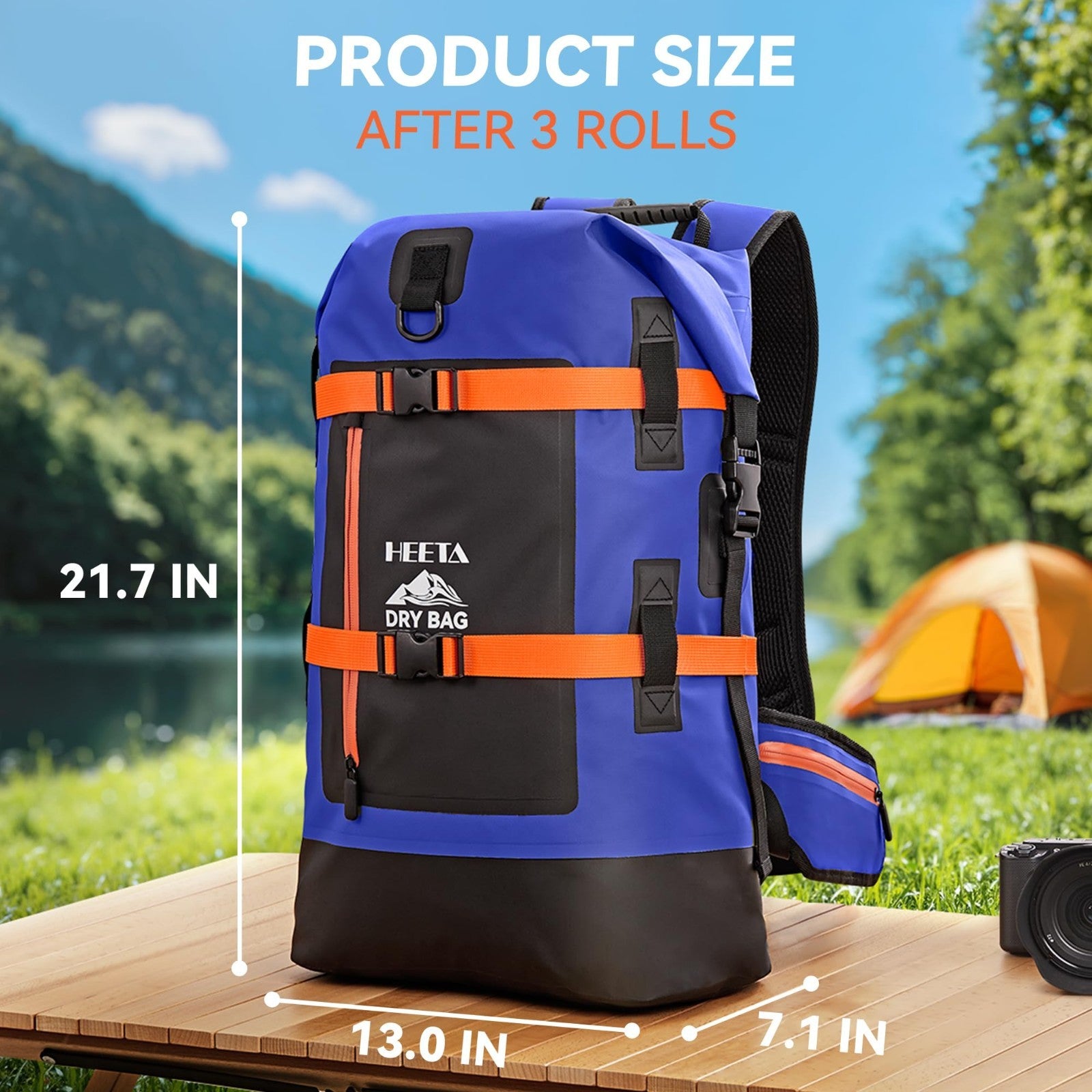 Waterproof Dry Bag Backpack 40L for Hiking, Kayaking, Travel & Camping Gear3
