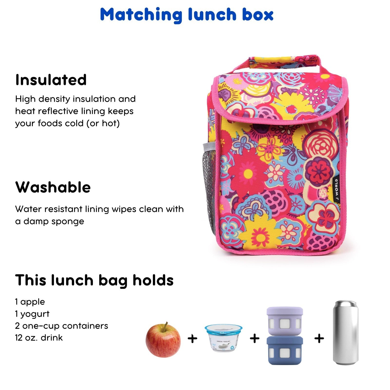 Kids Rolling Backpack & Lunch Bag Set, Carry On Suitcase with Wheels, School Tra5