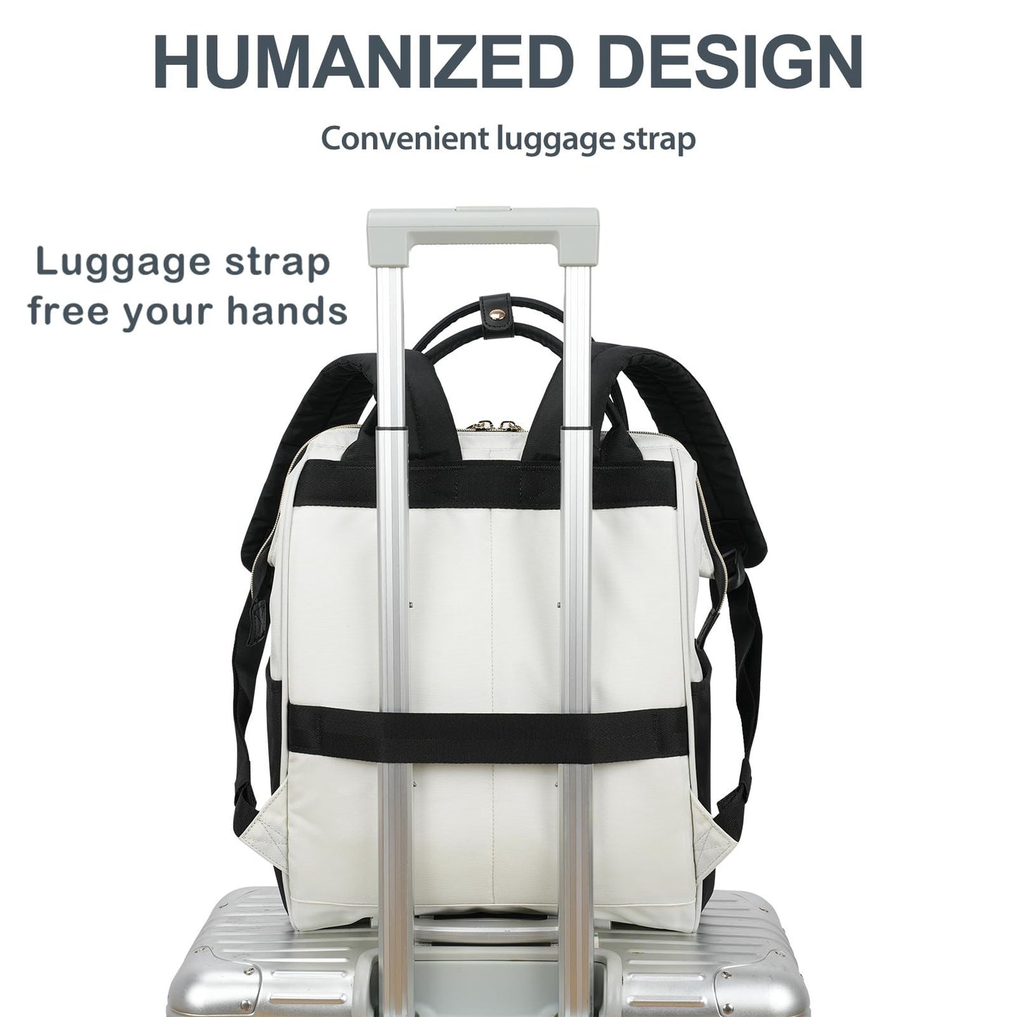 Stylish 17" Water-Repellent Laptop Backpack for Travel & College - Casual Daypac4