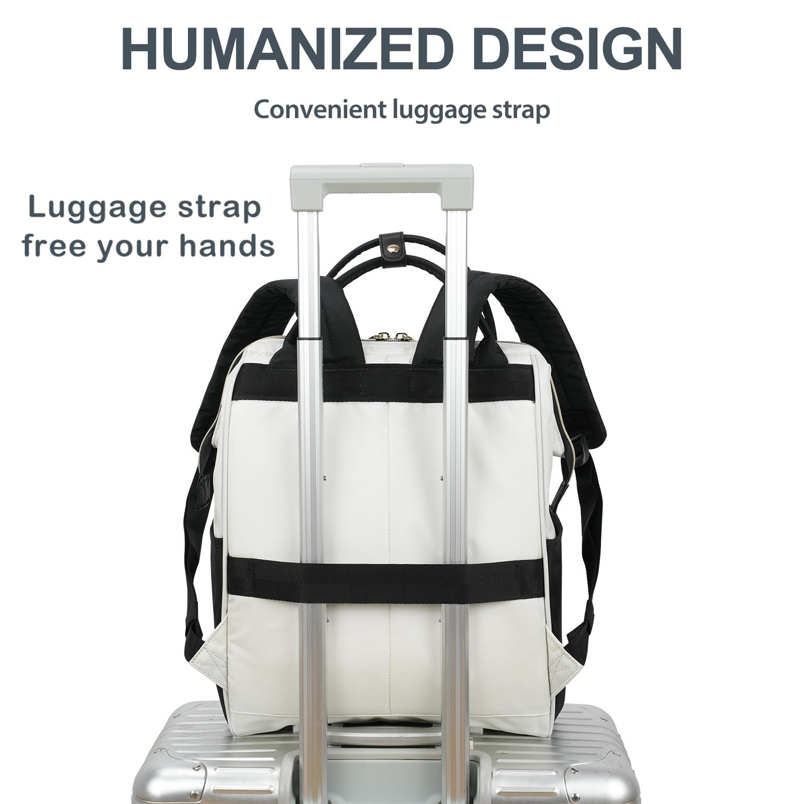 Stylish 17" Water-Repellent Laptop Backpack for Travel & College - Casual Daypac4