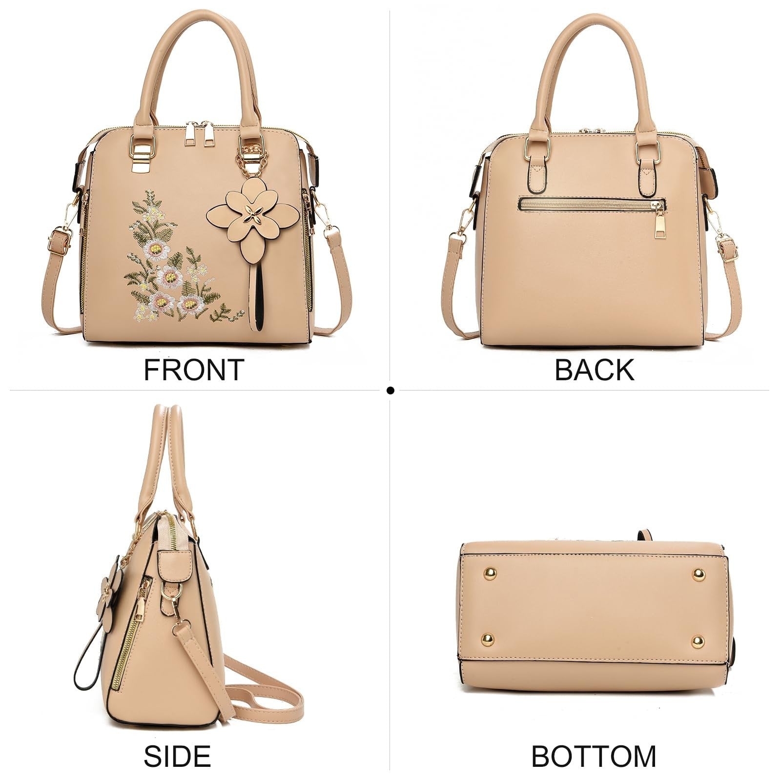 Vintage Embroidered Crossbody Purses for Women - Stylish Satchel Handbags5