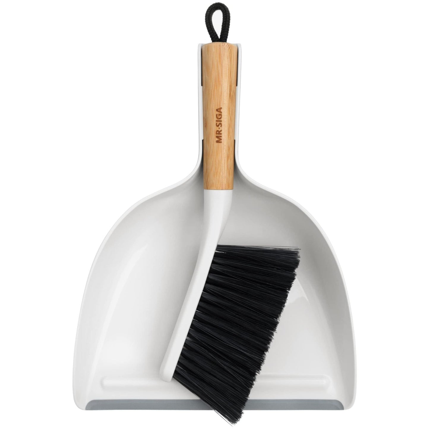 Dustpan and Brush Set with Bamboo Handle | Handheld Broom & Dustpan Combo, Small1