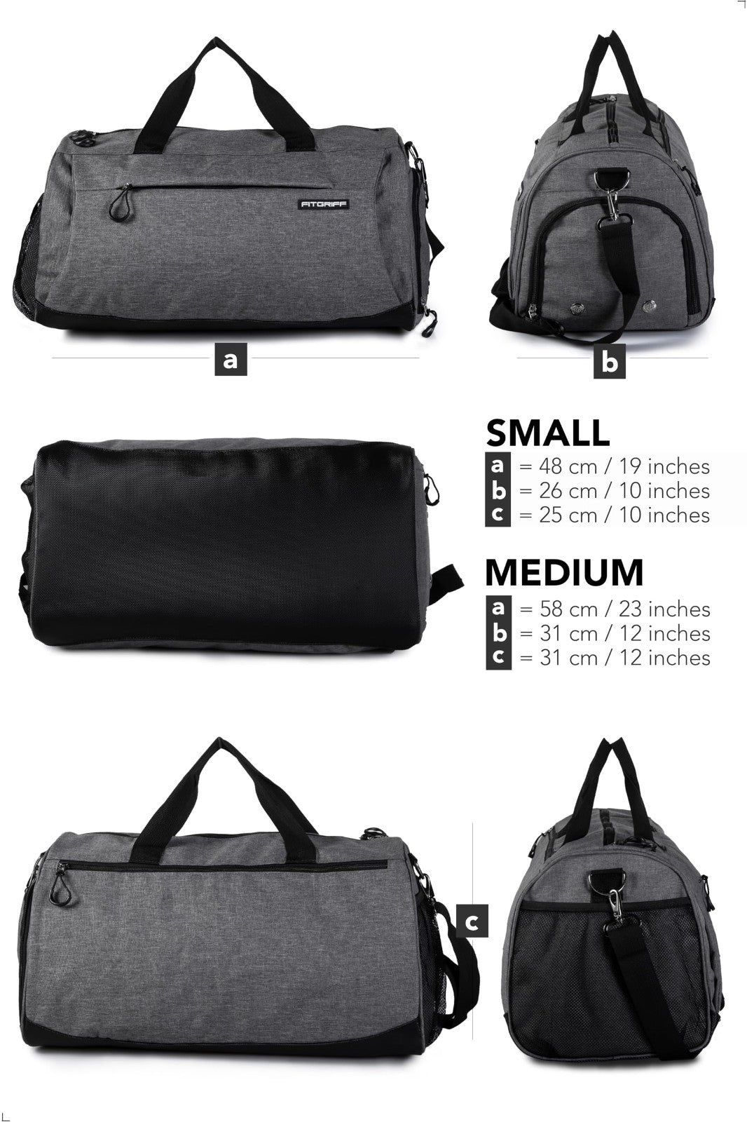 Gym Duffle Bag with Shoe & Wet Compartment - Travel, Sports, Fitness, Workout5