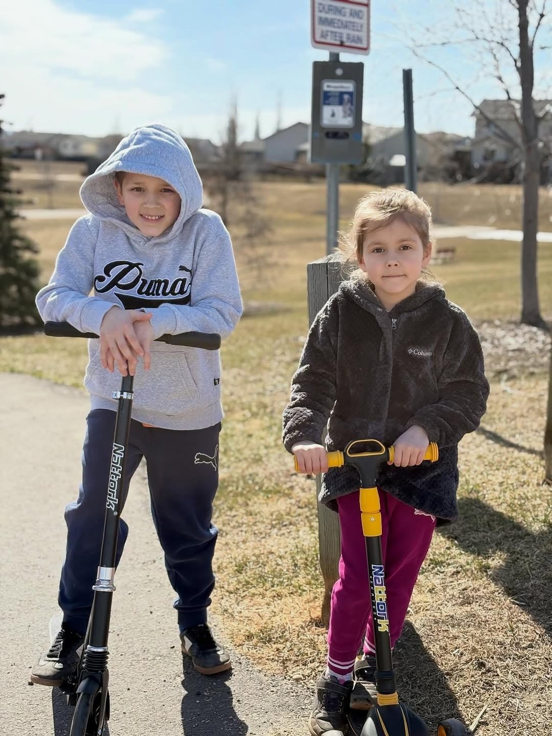 Adjustable Height Kick Scooter for Kids & Teens, 240 LBS Max Load, Foldable, 8"8