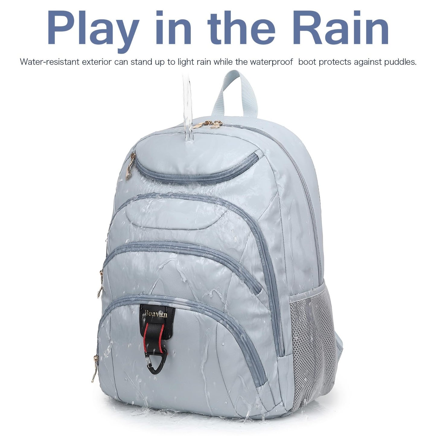 Waterproof 15.6" Laptop Backpack with USB Port, Anti Theft Travel Bag for Women4