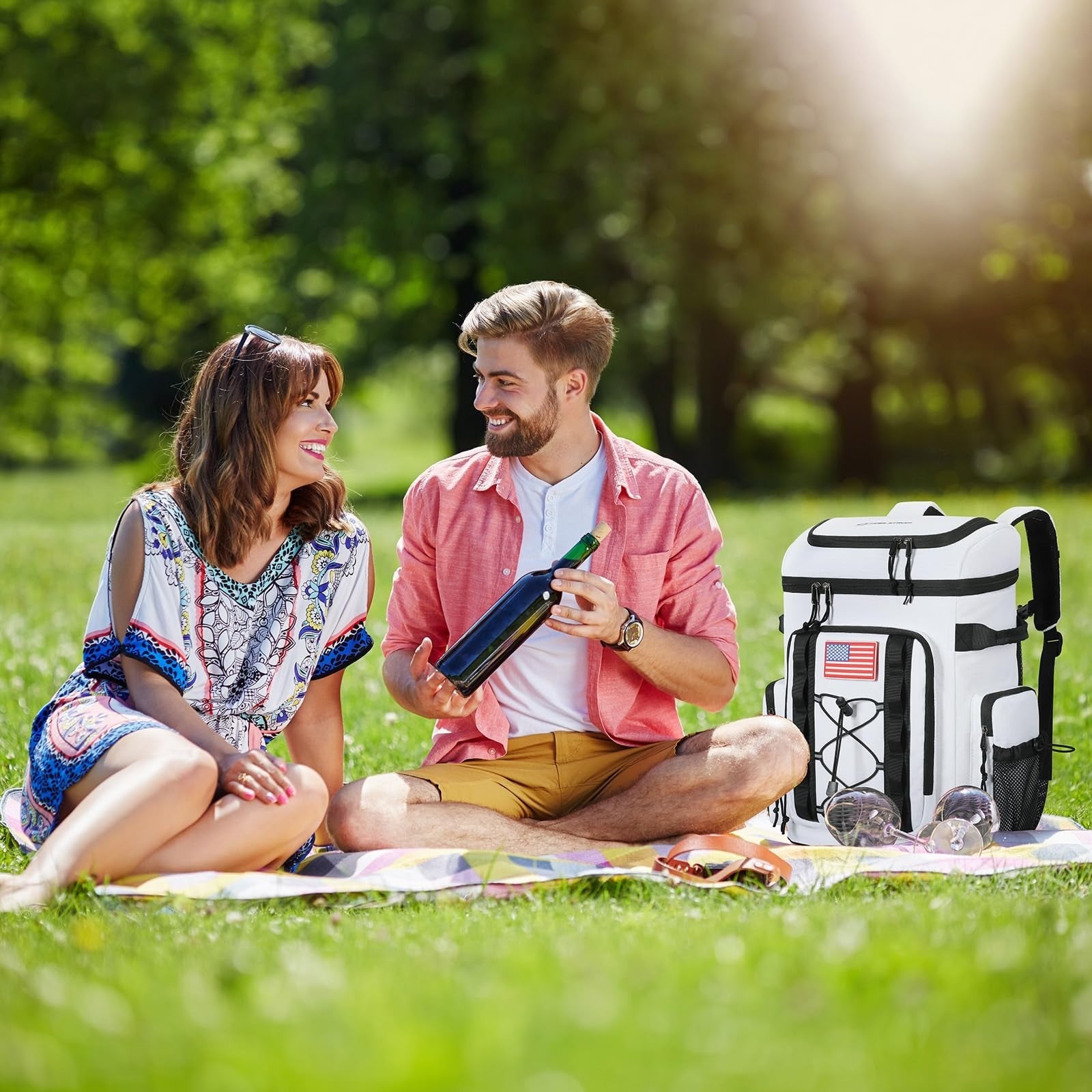 Insulated Backpack Cooler - 35/50 Can, Leakproof Soft Bag, Keeps Food Cold 16H,7