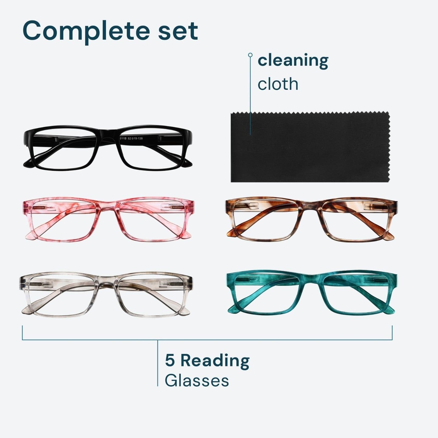 2.5x Professional Reading Glasses - All-Day Comfort, Blue Light Protection, FSA-7