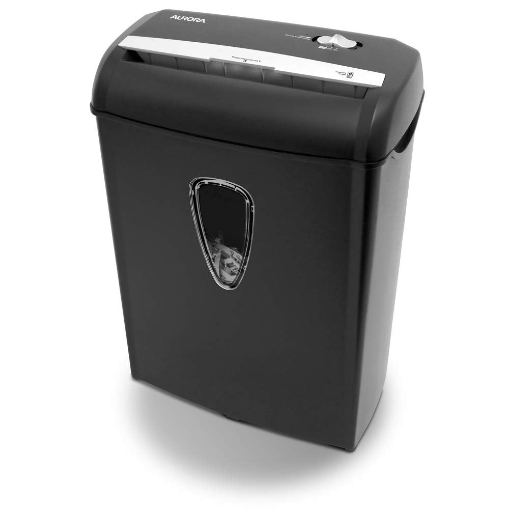 8 Sheet Cross Cut Paper & Credit Card Shredder with Waste Basket   Secure & Comp1