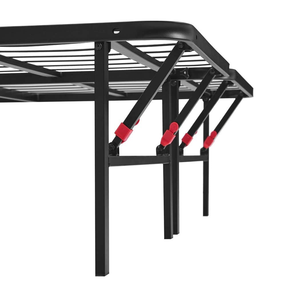 Sturdy Full Size Bed Frame with Underbed Storage, Foldable Metal Platform, Noise8