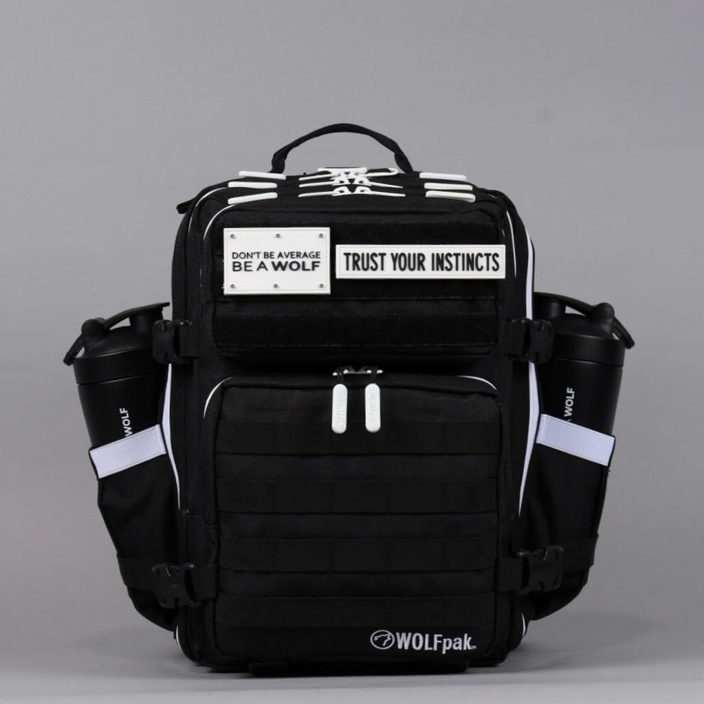 Durable 25L Waterproof Gym Backpack   1000D Oxford, MOLLE Webbing, Laptop Pocket4