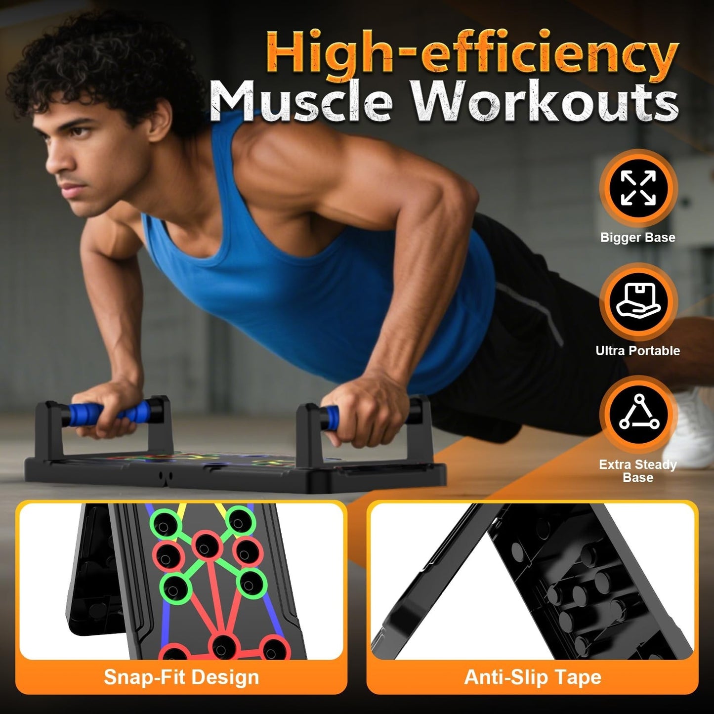 15 in 1 Push Up Board   Multi Functional Home Workout Equipment for Chest & Musc5