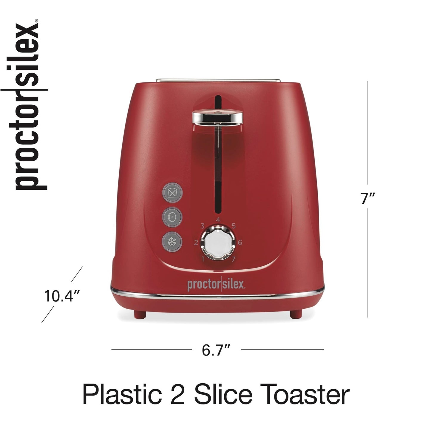 2 Slice Toaster with Bagel & Defrost Functions, 7 Shade Browning Control, Auto S7