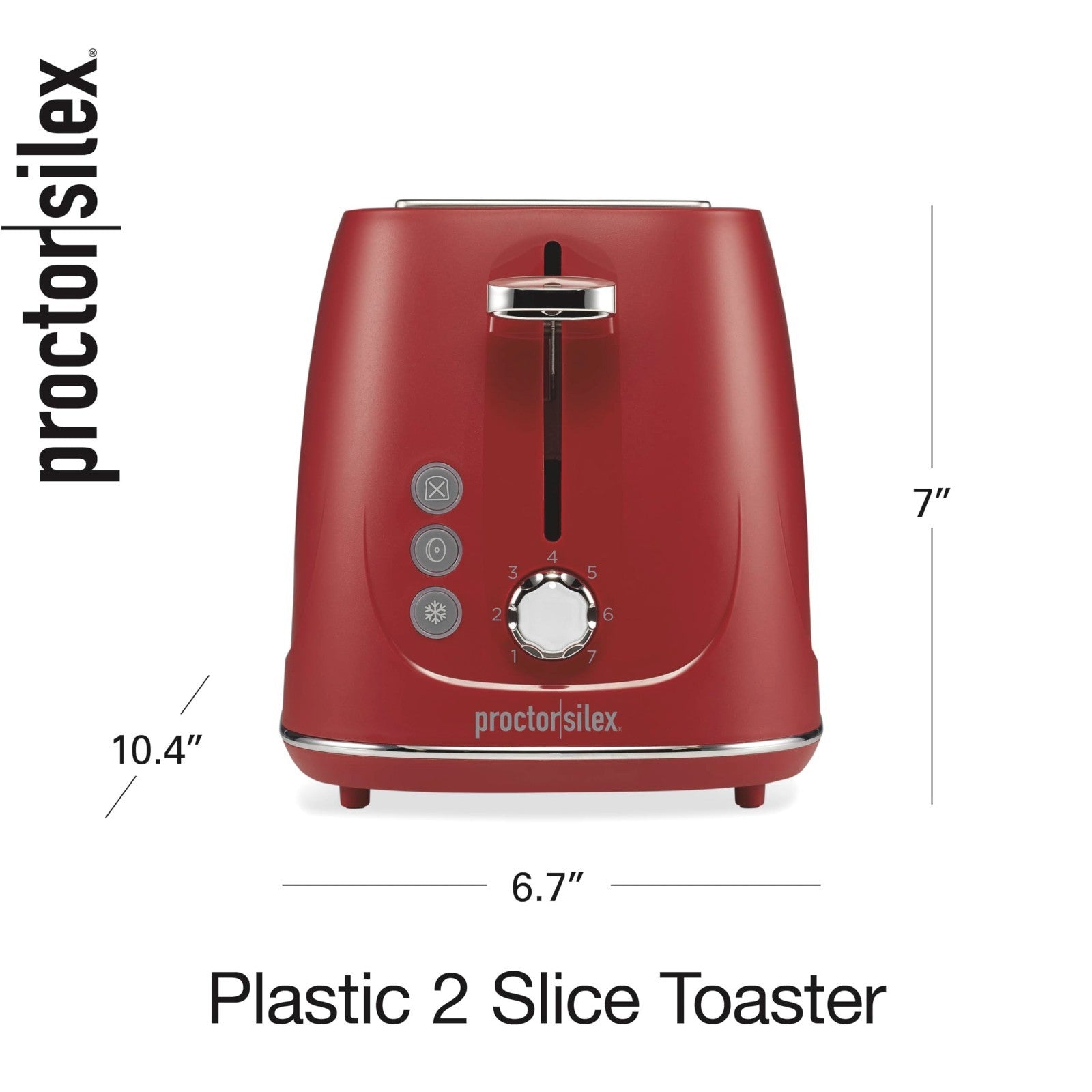 2 Slice Toaster with Bagel & Defrost Functions, 7 Shade Browning Control, Auto S7
