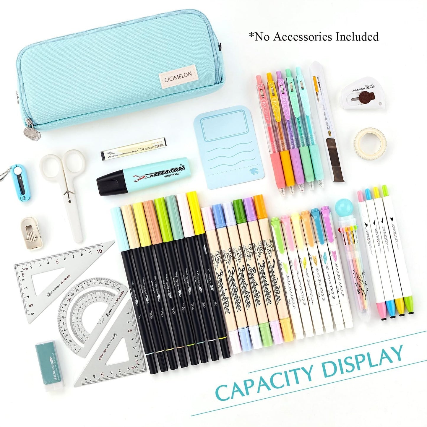 Large Capacity Pencil Case with 3 Compartments   Ideal Gift for Students & Adult2
