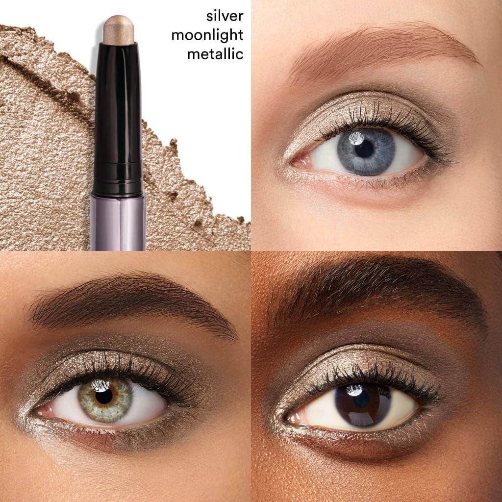 Crème-to-Powder Eyeshadow Stick - Moonlight Shimmer, Long-lasting, Easy Applicat2