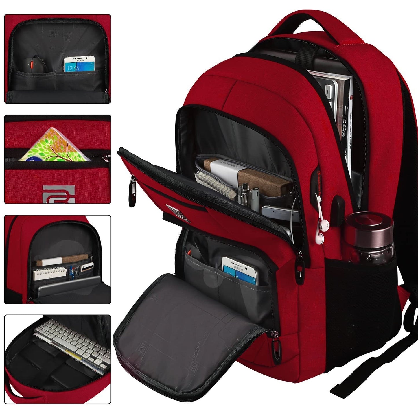 Slim Anti Theft Laptop Backpack for Business Travel & College   Stylish & Durabl2