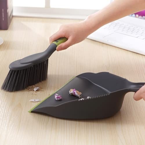 Dustpan and Brush Set - Hand Broom Dust Pan for Kitchen, Sofa, Car, Pet Nest (2p2