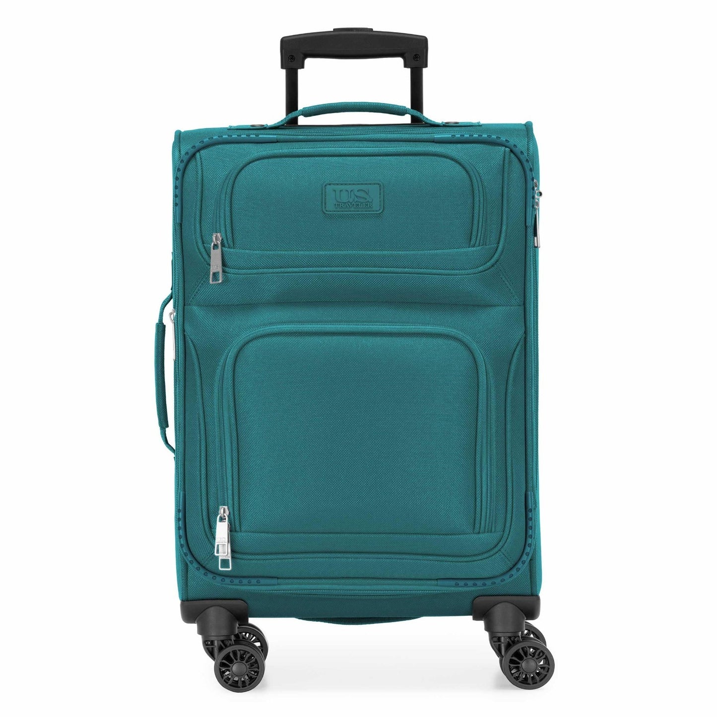 Lightweight Softside Rolling Carry-On Suitcase, 4-Wheel Travel Luggage, Teal2