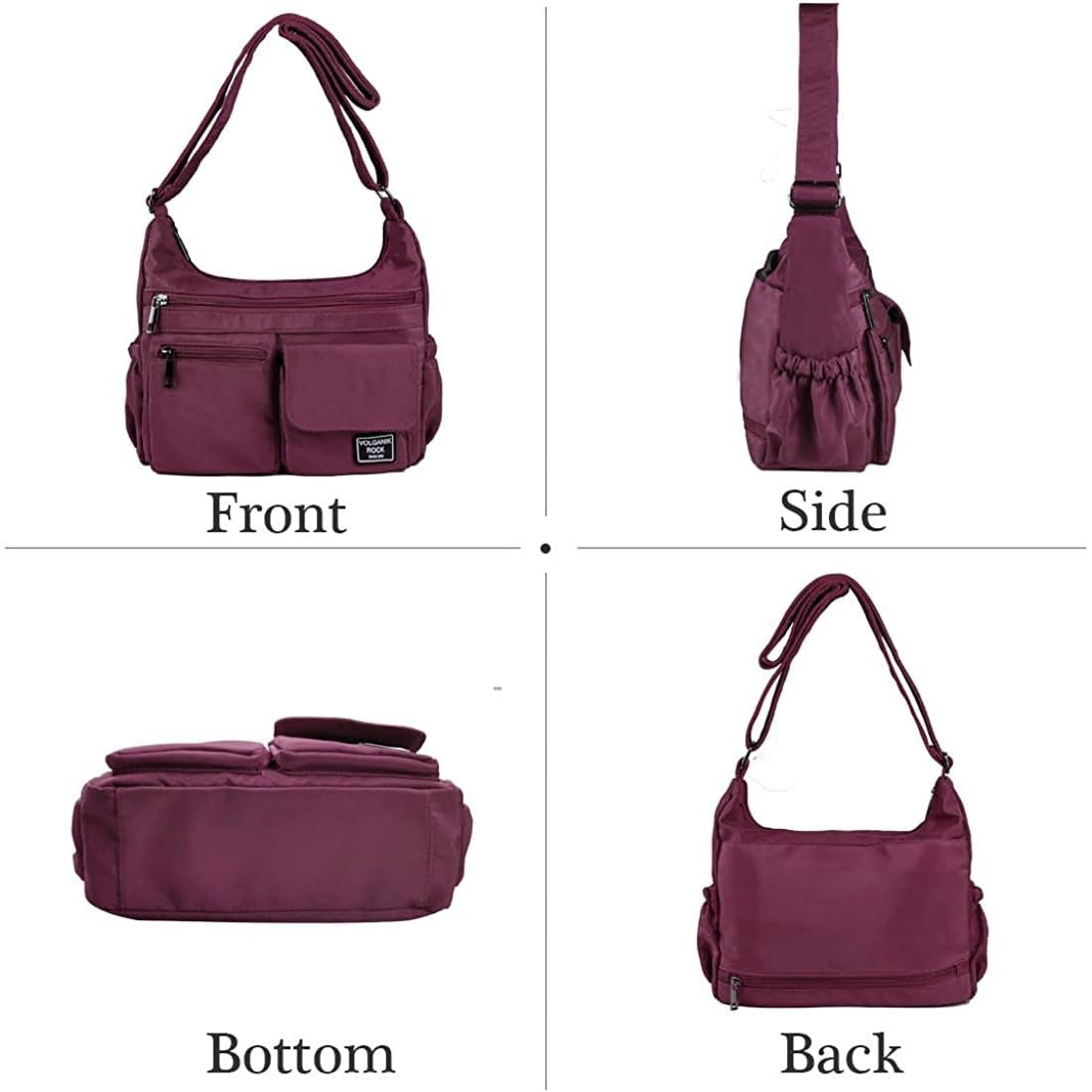 Lightweight Waterproof Crossbody Bag for Women | RFID Travel Shoulder Purse5