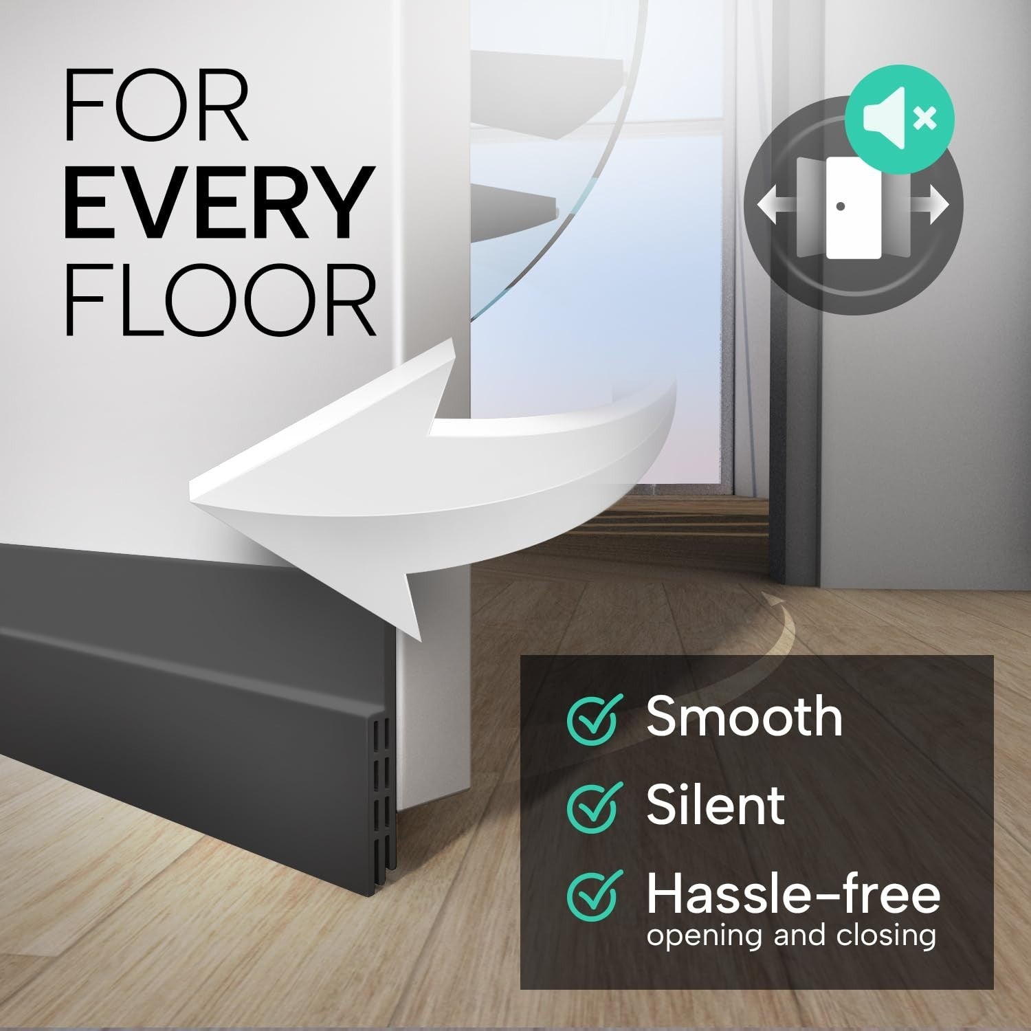 Premium Door Draft Stopper   Energy Saving Weather Stripping Seal   Easy Install3