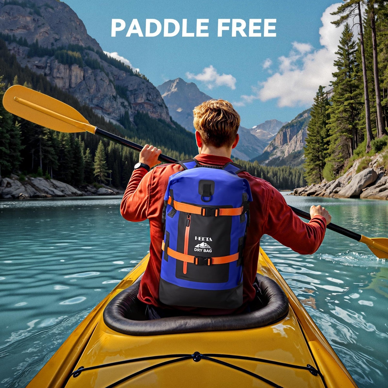 Waterproof Dry Bag Backpack 40L for Hiking, Kayaking, Travel & Camping Gear6
