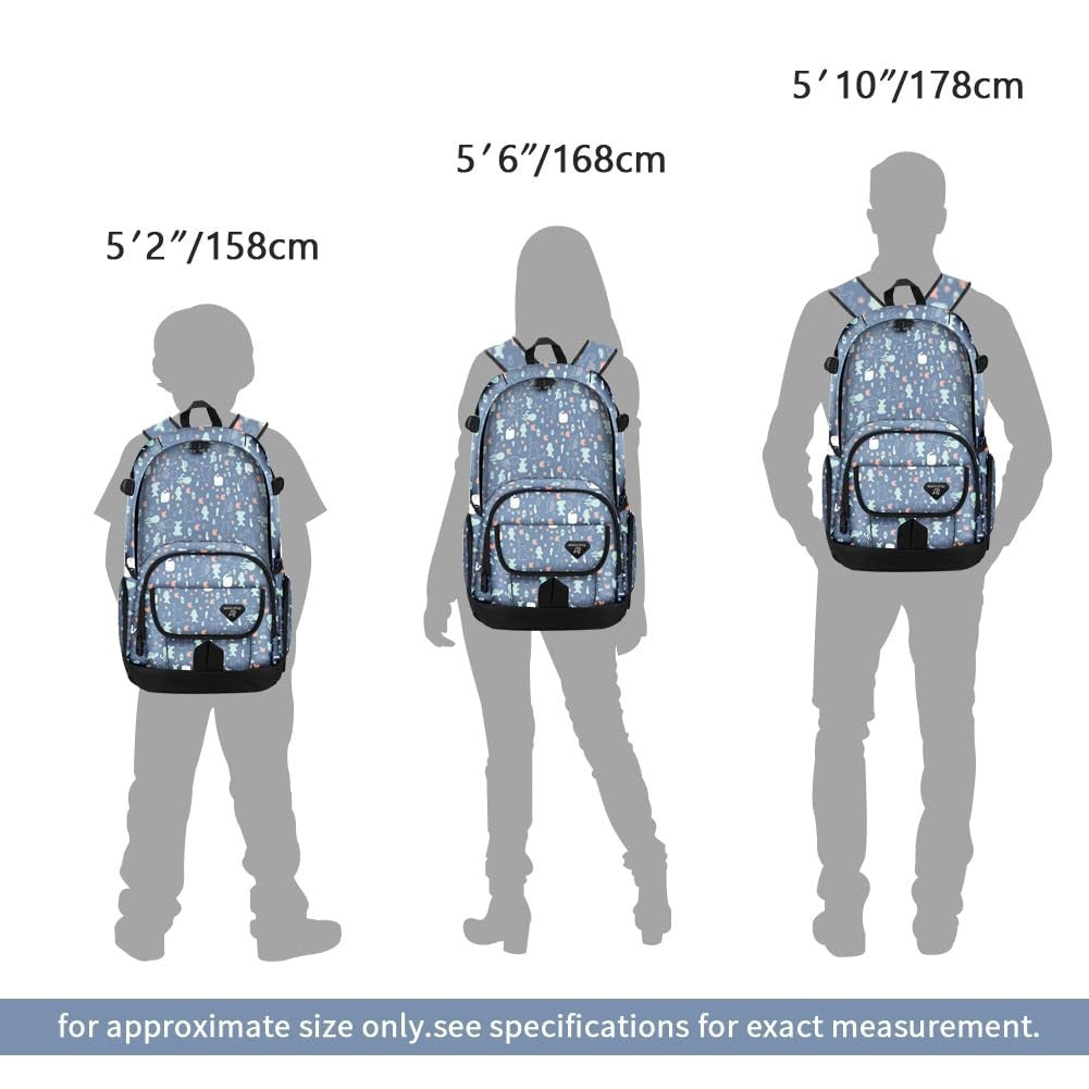 Lightweight School Backpack Travel Bag for Men & Women | College & Travel Use5