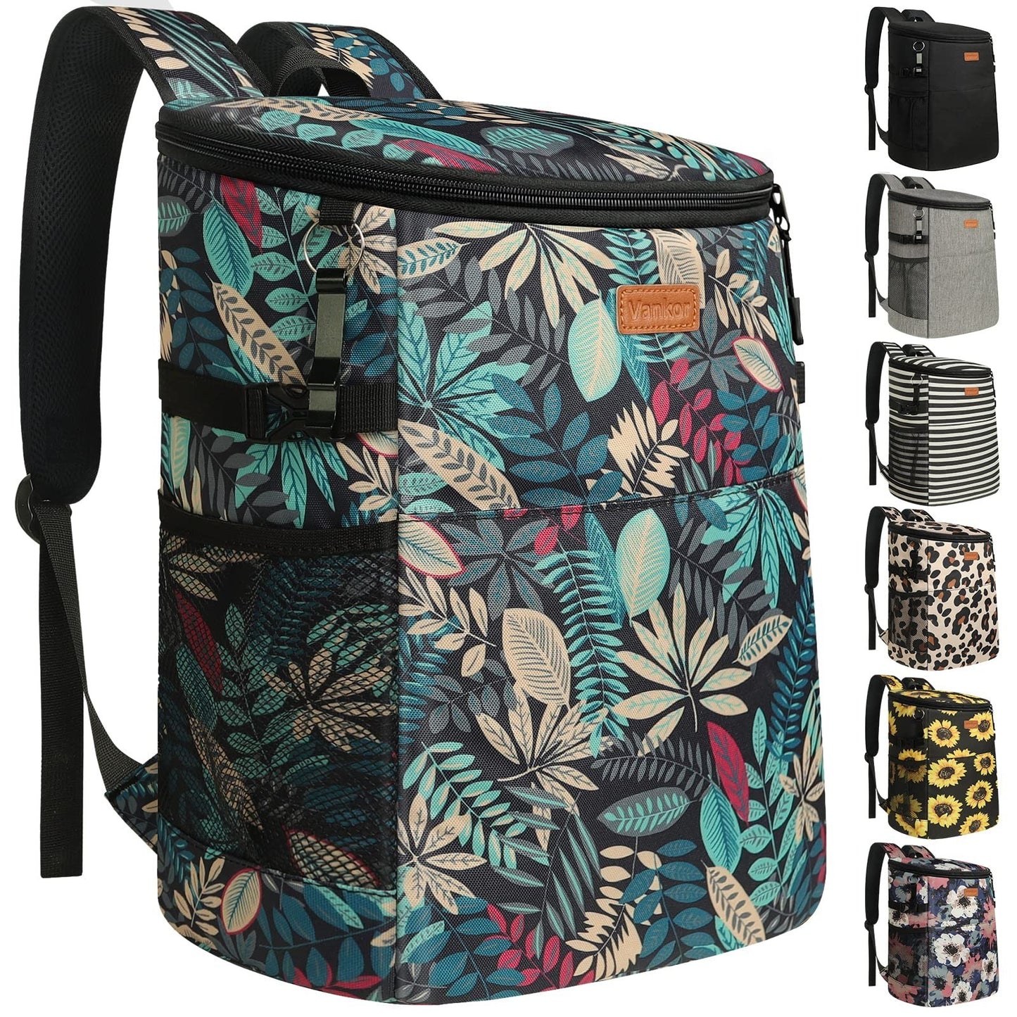 Insulated Camping Cooler Backpack - Holds 30-45 Cans, Waterproof & Leak Proof, I1