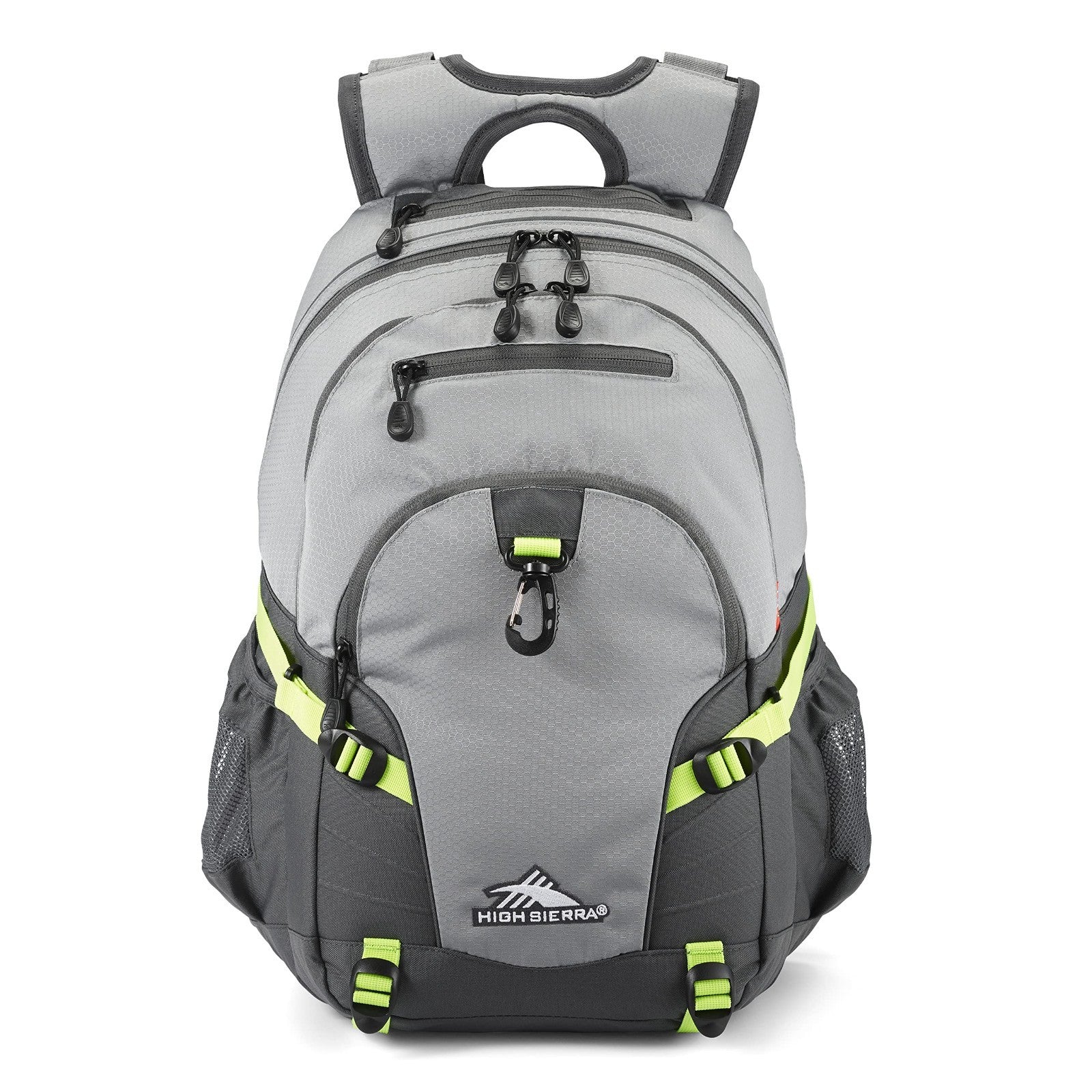 Versatile Travel & Work Backpack with Tablet Sleeve   Steel Grey/Mercury/Neon Gr1