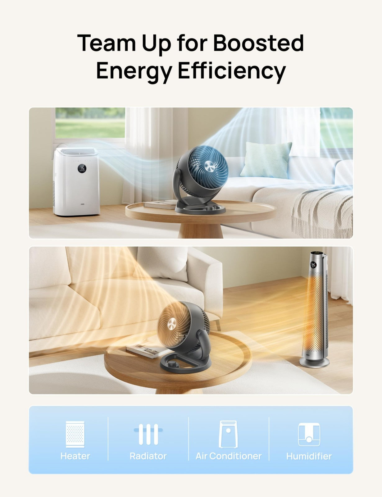 12 Inch Desk Fan   Powerful Air Circulator, 120° Tilt, Ultra Quiet 25dB, 3 Speed6
