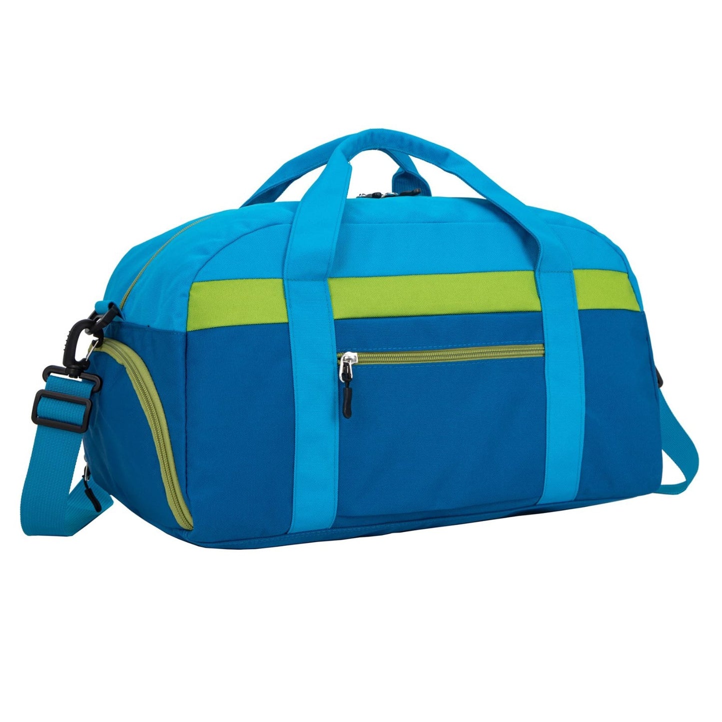 18" Small Kids Duffle Bag - Blue, Perfect for Boys & Girls, Weekend Travel, Spor1