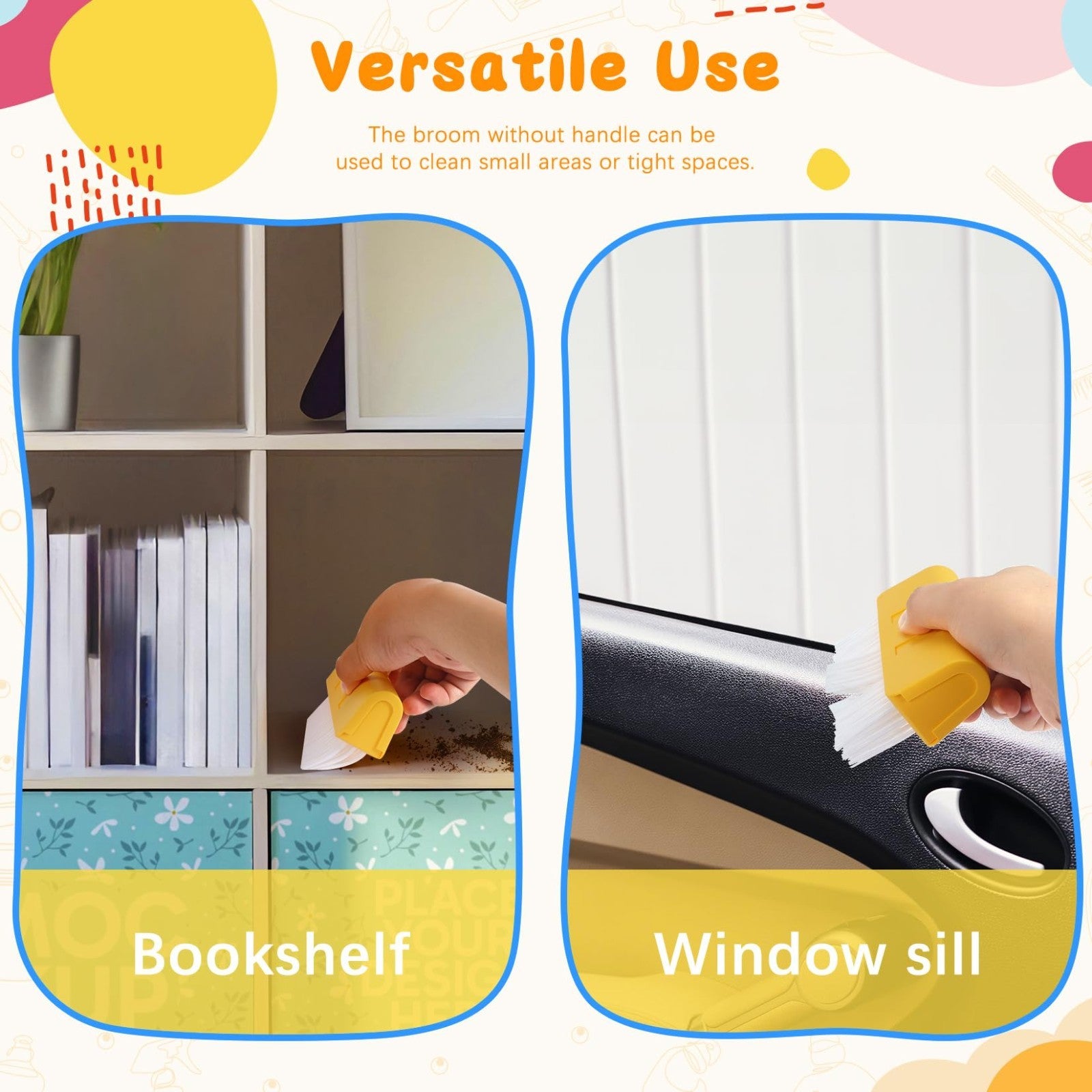 Kids Cleaning Toy Set - Broom & Dustpan for Toddlers, 2PCS Role Play Chores, Age5