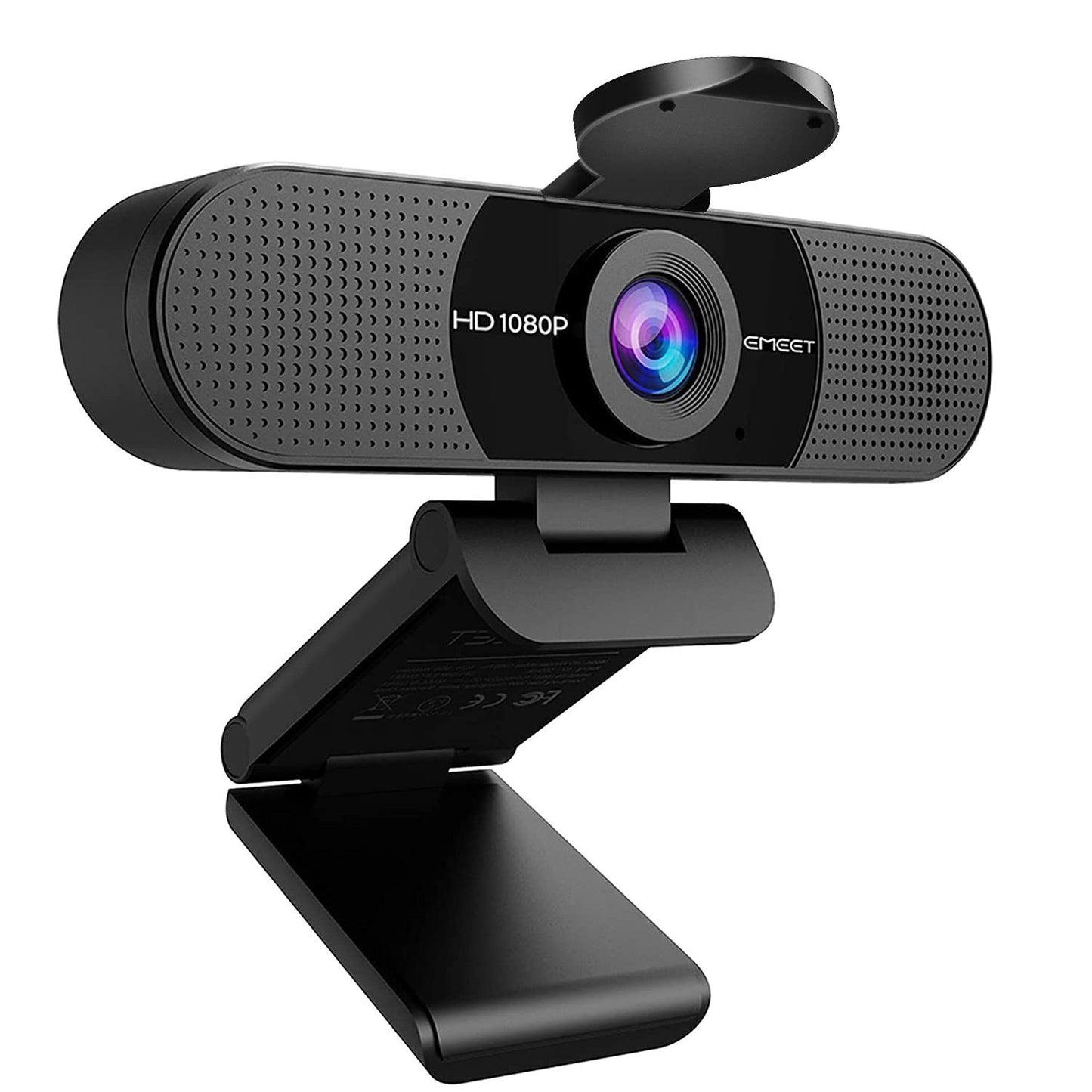 1080P Webcam with Microphone, 90°FOV USB Streaming Camera for Zoom/Teams/YouTube1