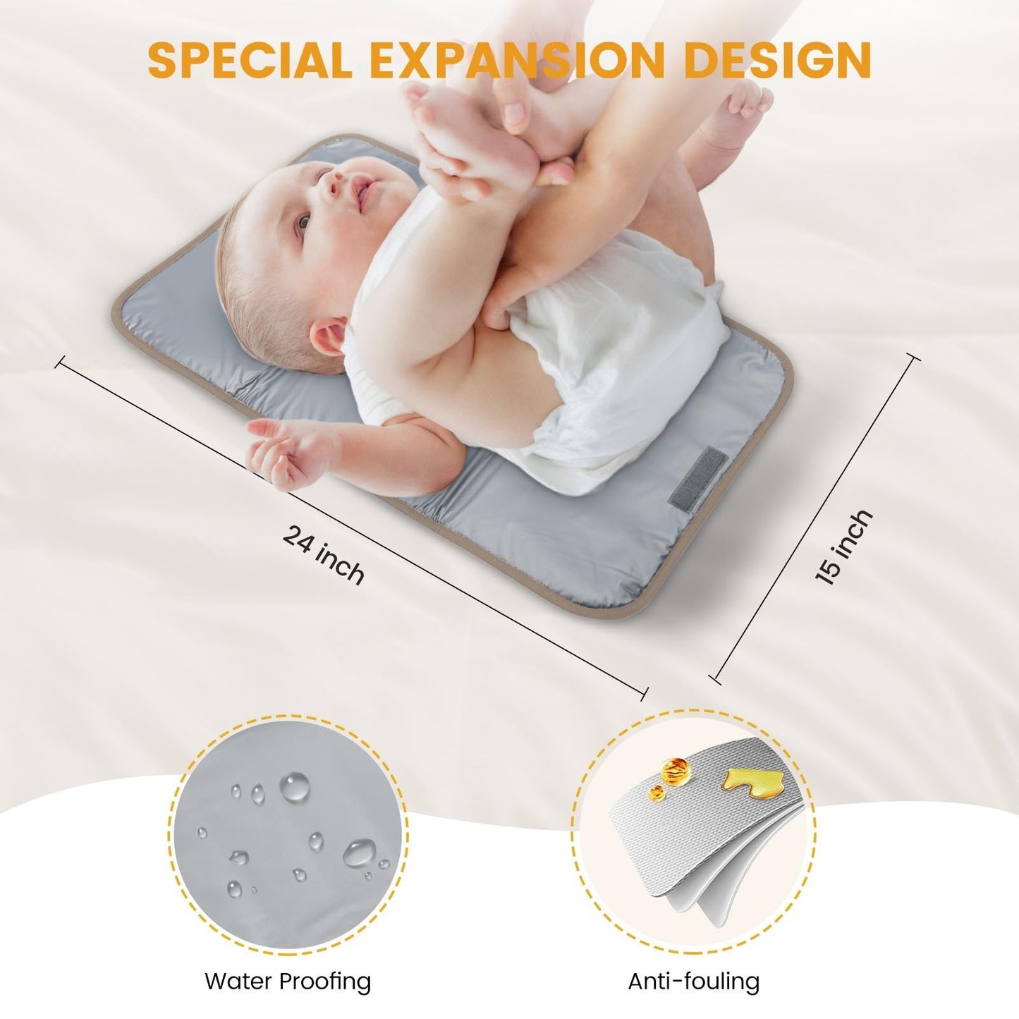 Diaper Bag Backpack Tote with Insulated Pockets & Changing Pad   Stylish & Funct4