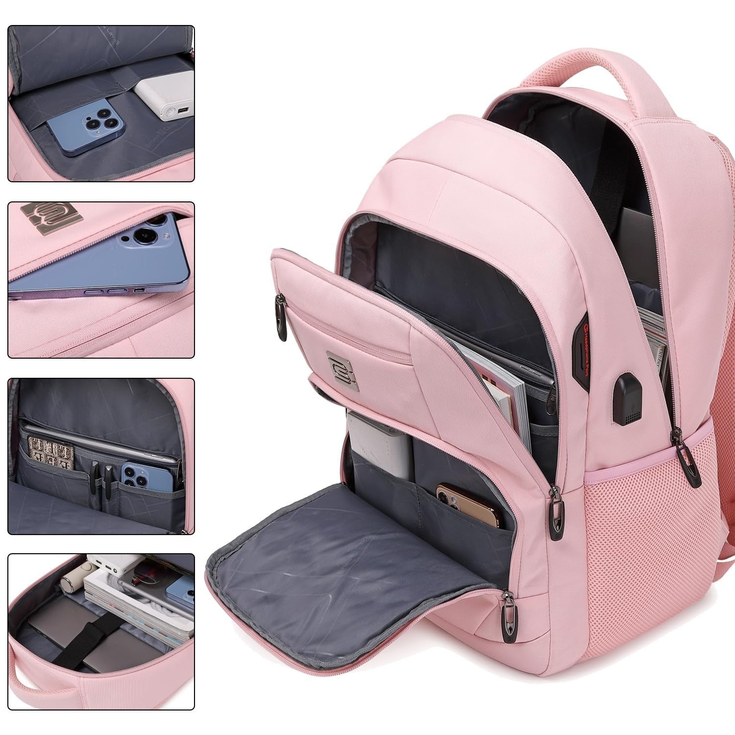 Slim Anti Theft Laptop Backpack for Business Travel & College   Stylish & Durabl2