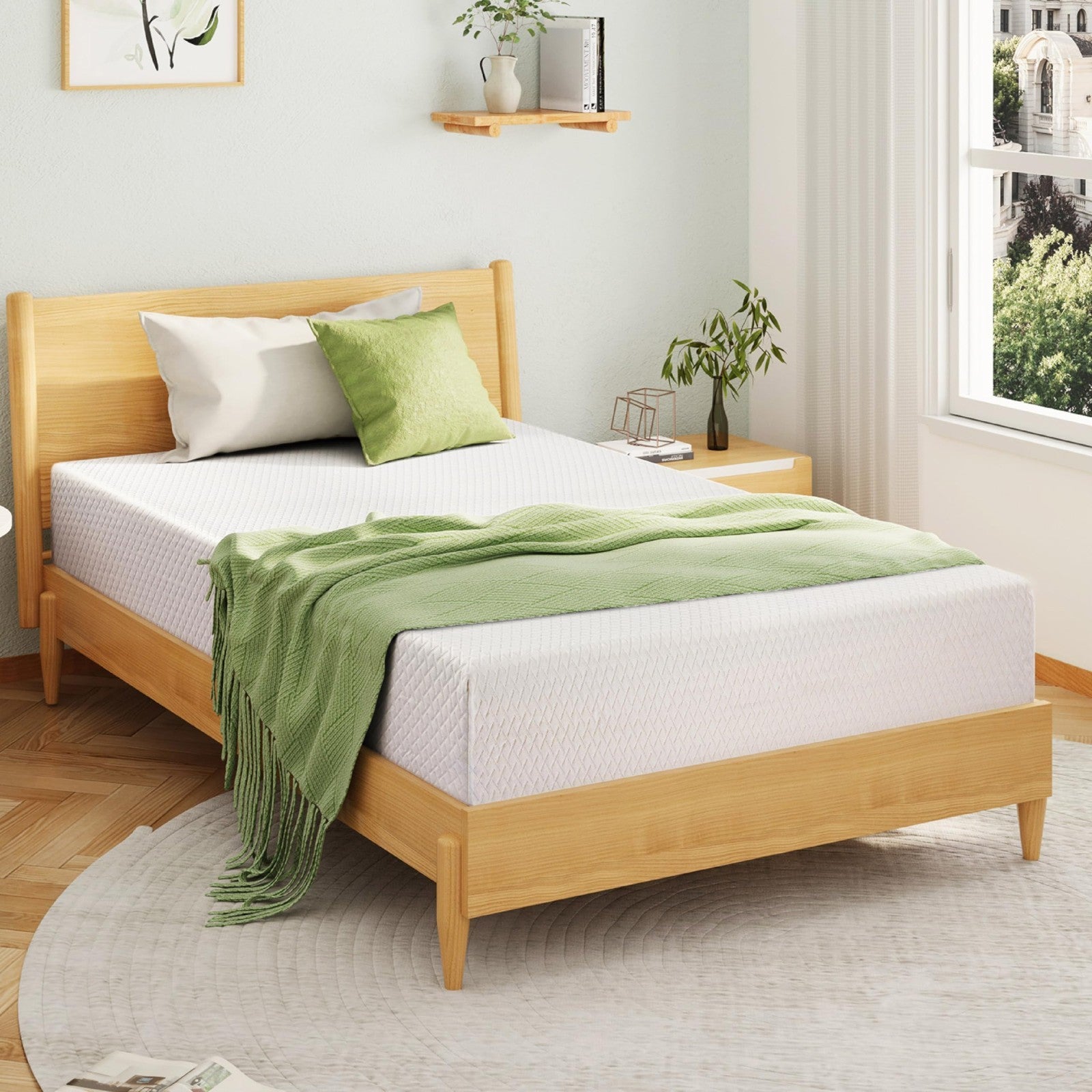 Full Size 10" Memory Foam Mattress in a Box, Cooling Gel, Pressure Relief, Certi1