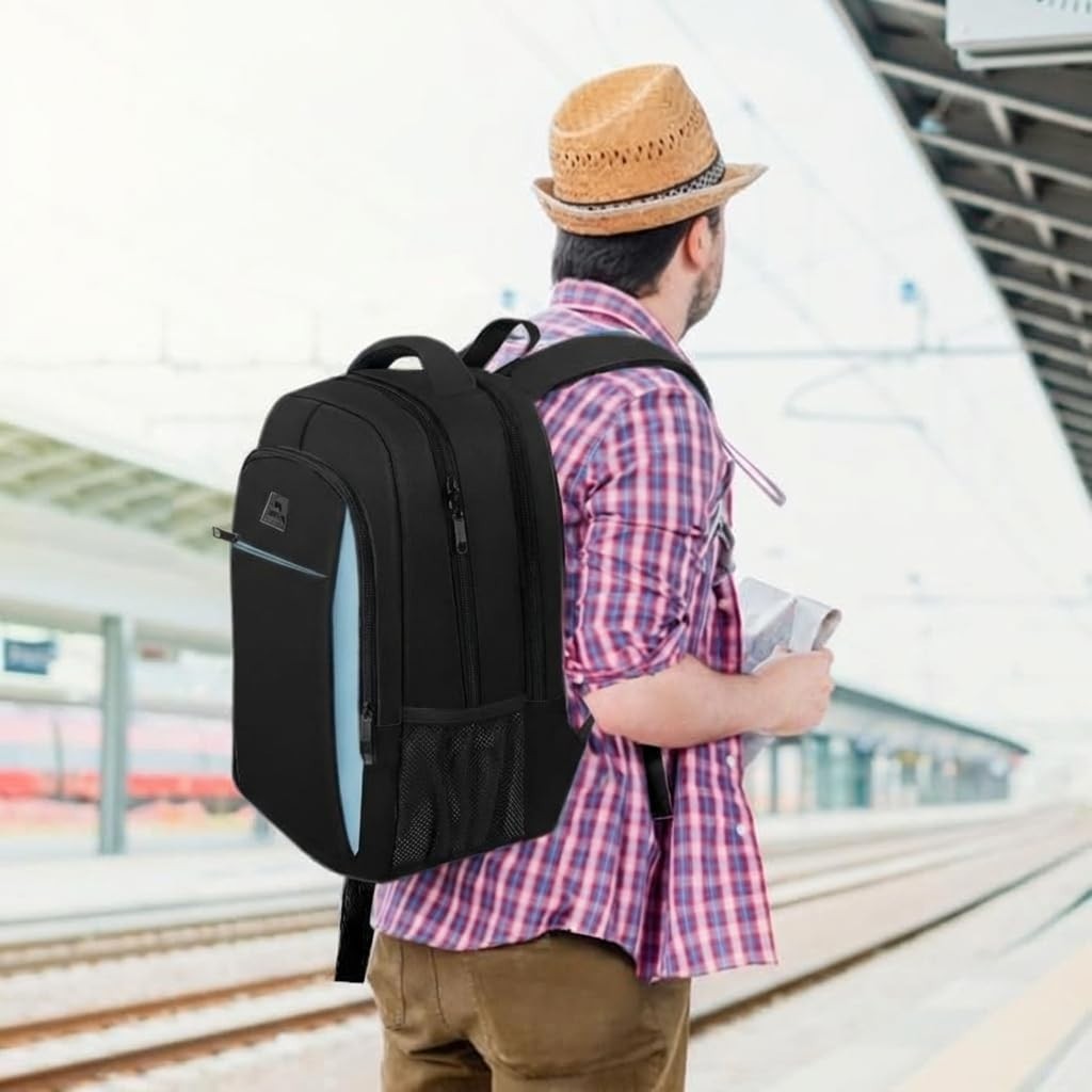 Anti Theft Slim Laptop Backpack for Men   Business Travel, Sturdy & Stylish2