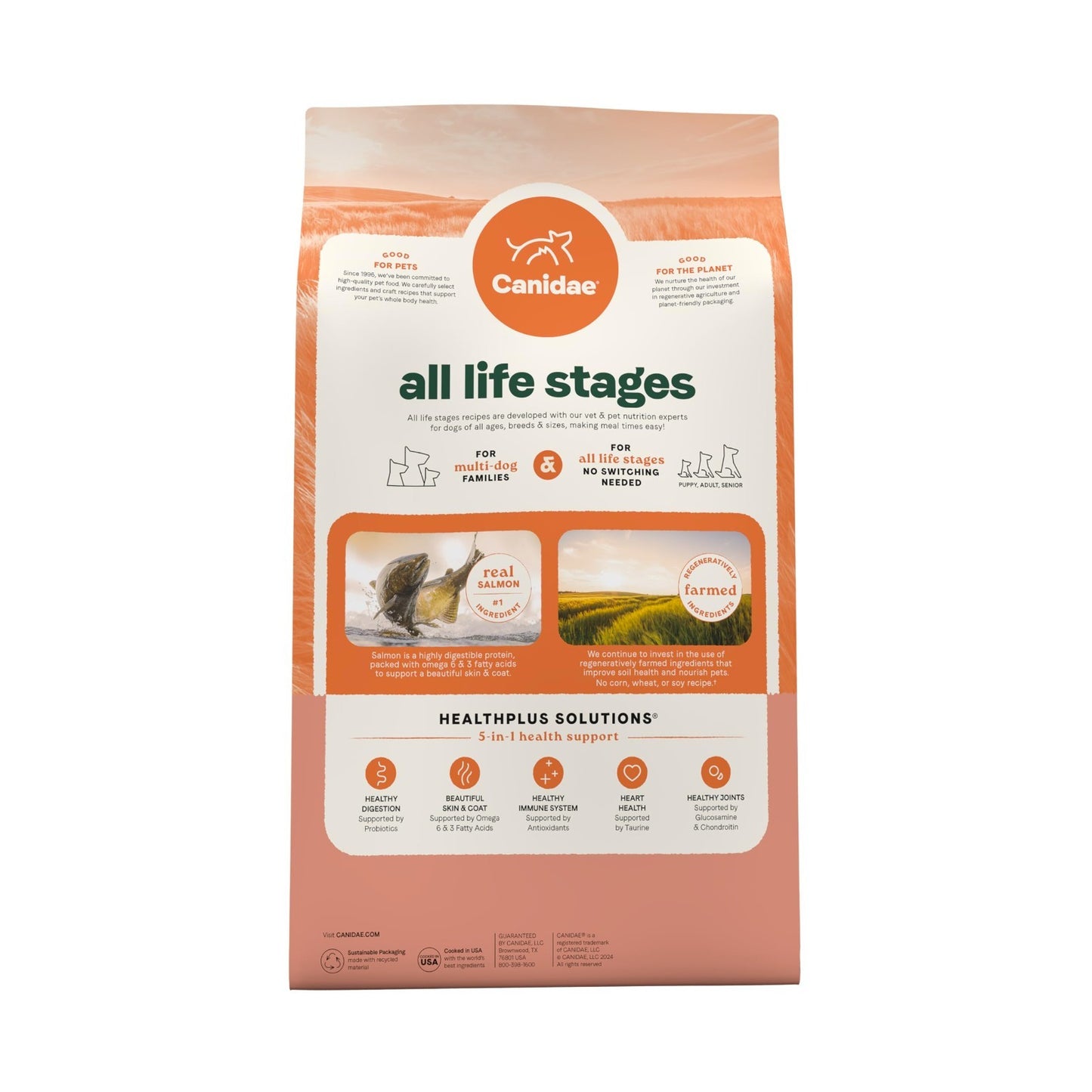 All Life Stages Dog Food, Real Salmon & Ancient Grains, 27 lb   Healthy Nutritio6