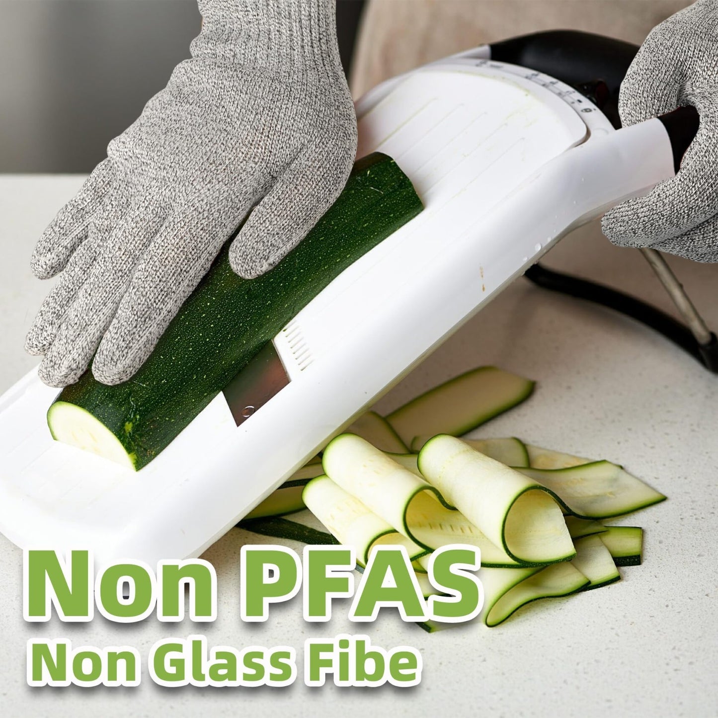 Cut Resistant Kitchen Gloves   Food Grade, Non PFAS, for Meat & Fish Prep, Mando4
