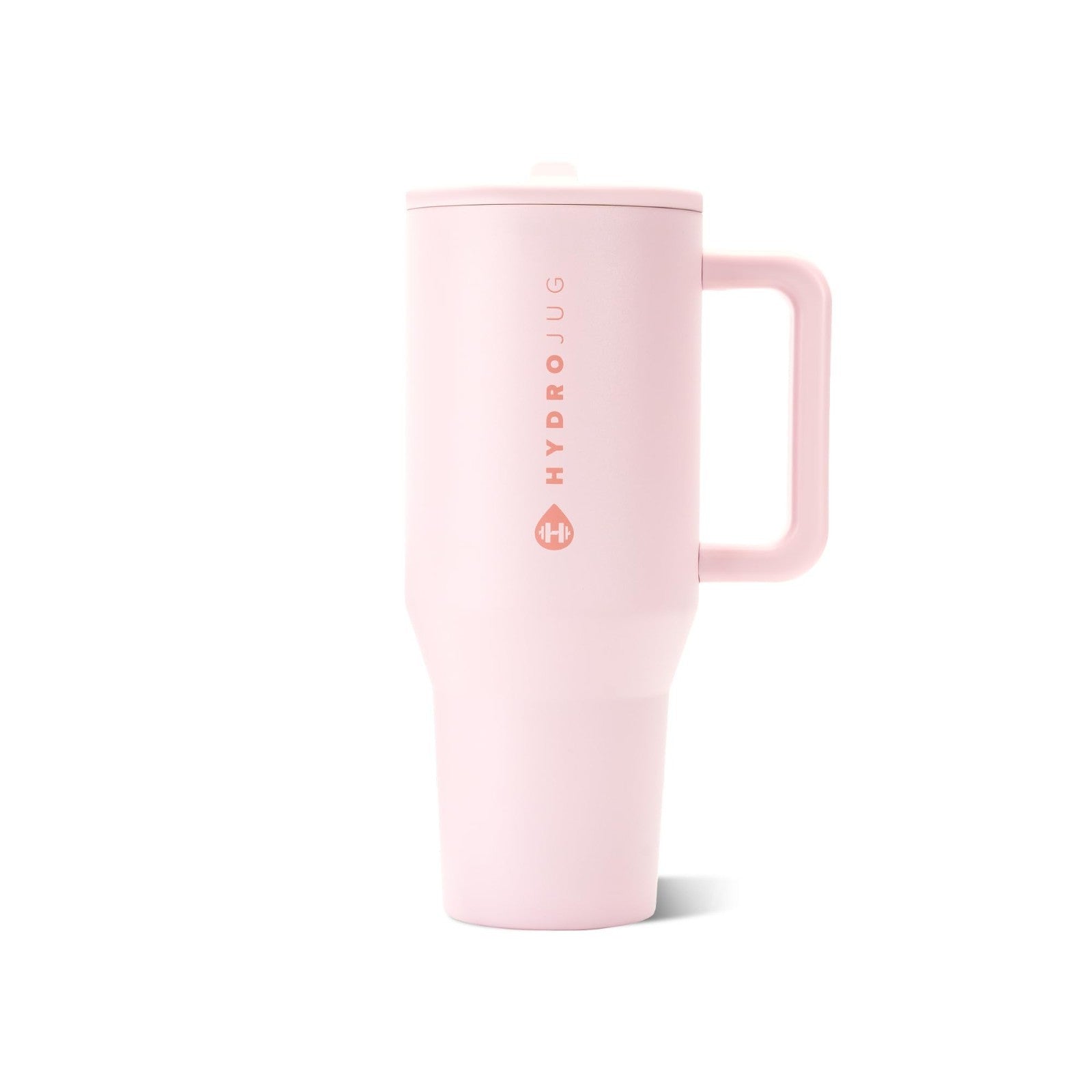 40oz Insulated Tumbler with Handle & Straw   Travel Mug, Pink Sand, BPA Free0