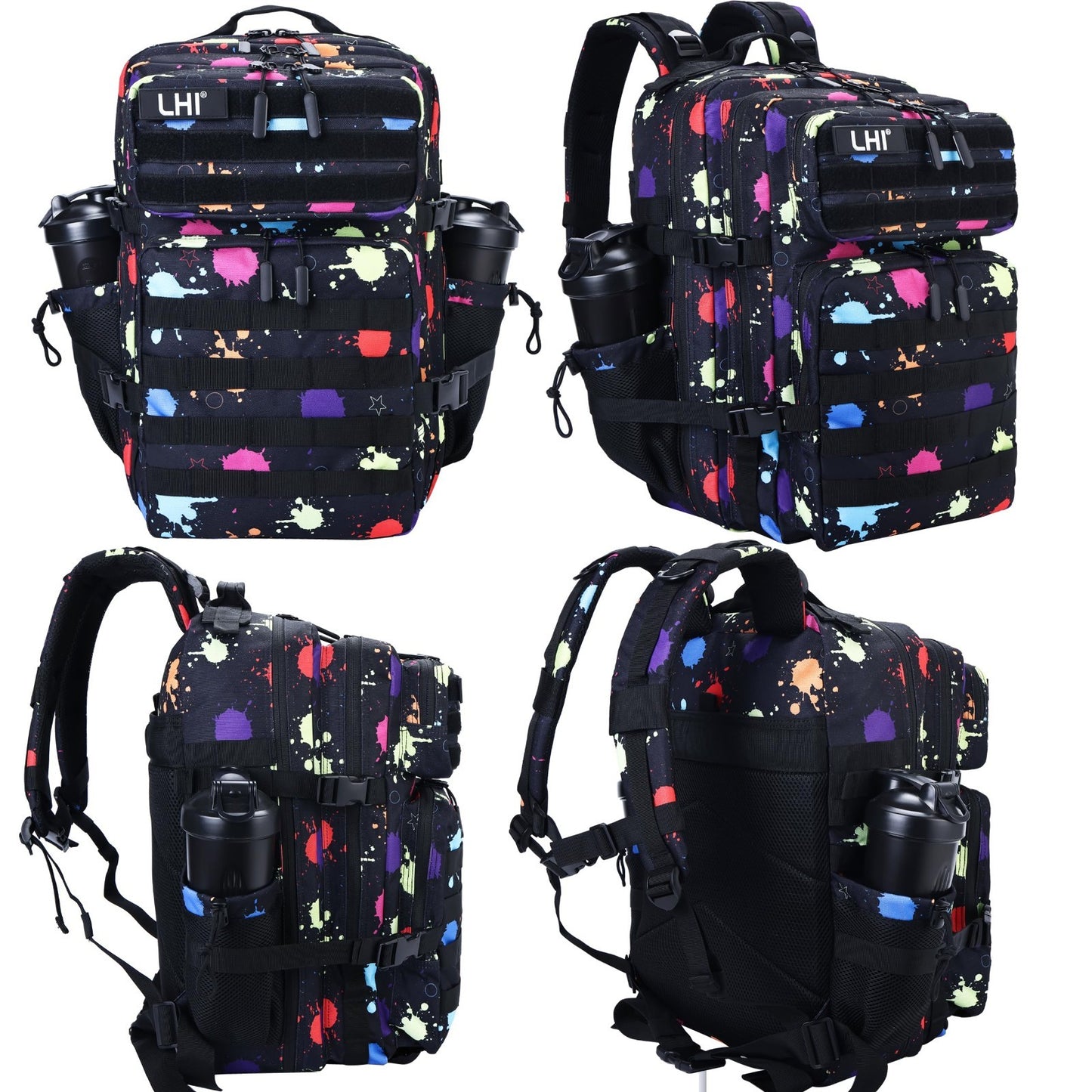 Tactical 45L Military Backpack for Men & Women   3 Day Assault Rucksack, Molle S2