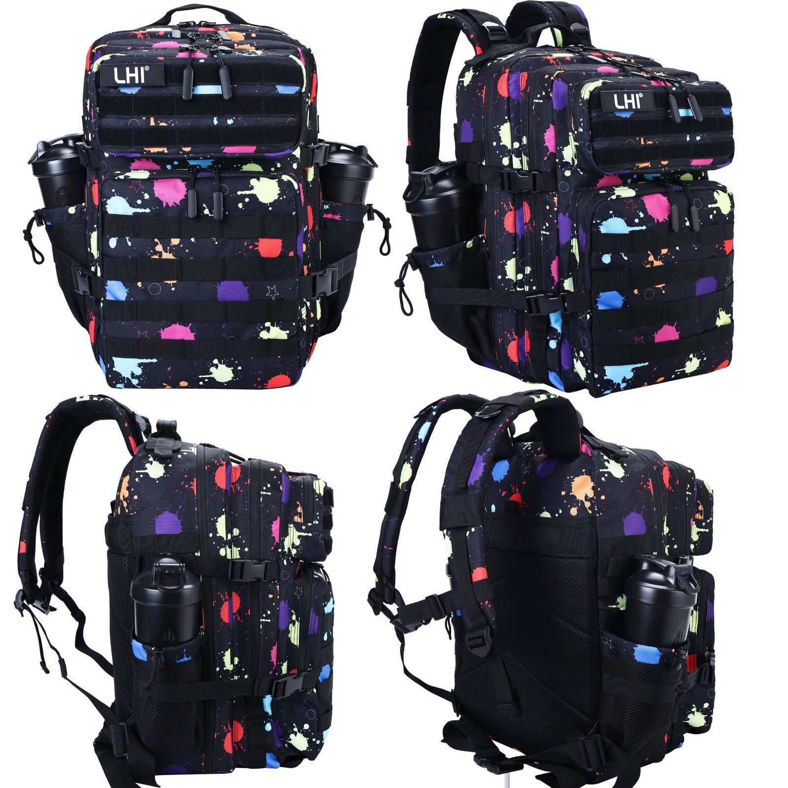 Tactical 45L Military Backpack for Men & Women   3 Day Assault Rucksack, Molle S2