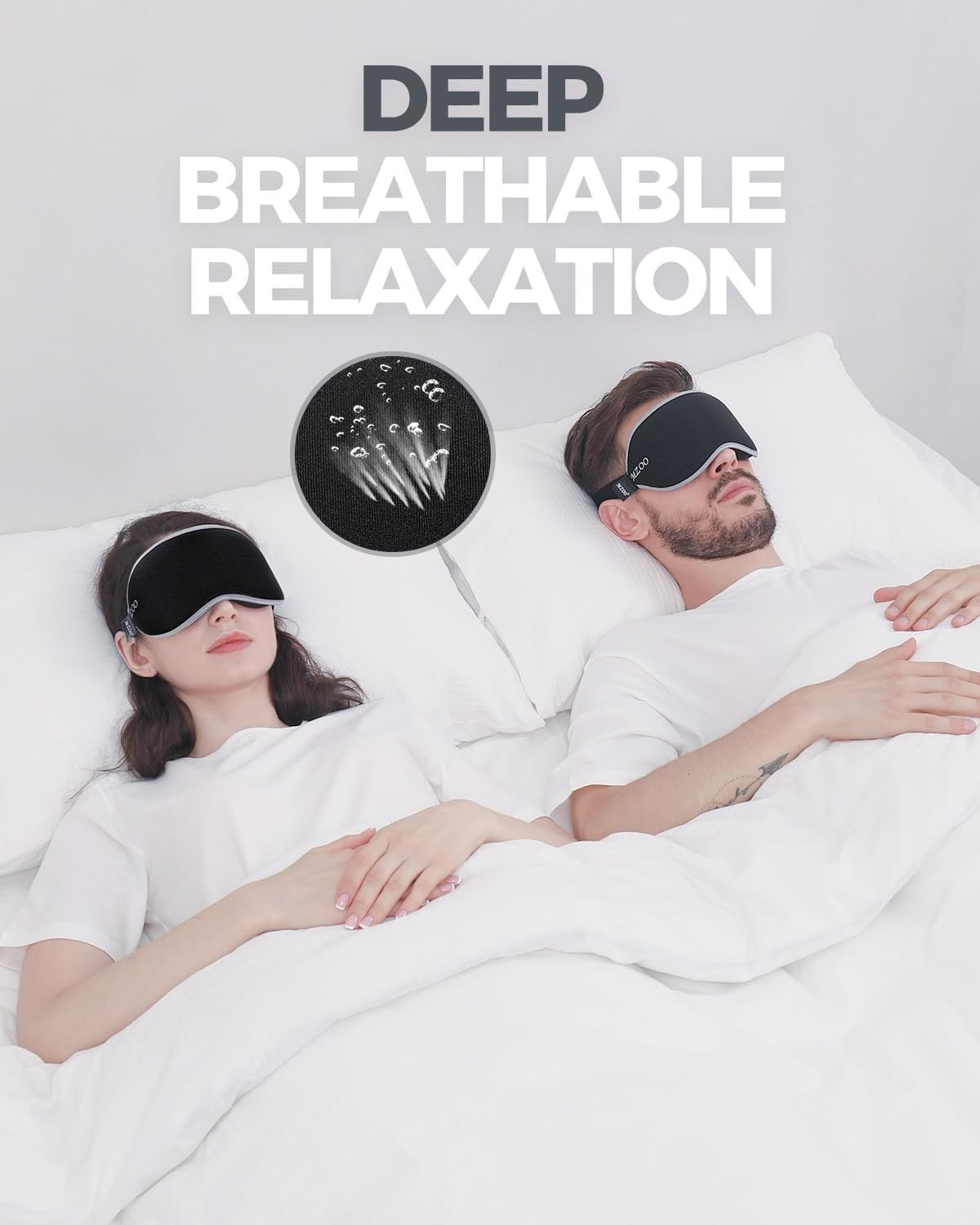 3D Luxury Sleep Mask for Light Blocking | Soft Eye Cover for Travel & Naps4
