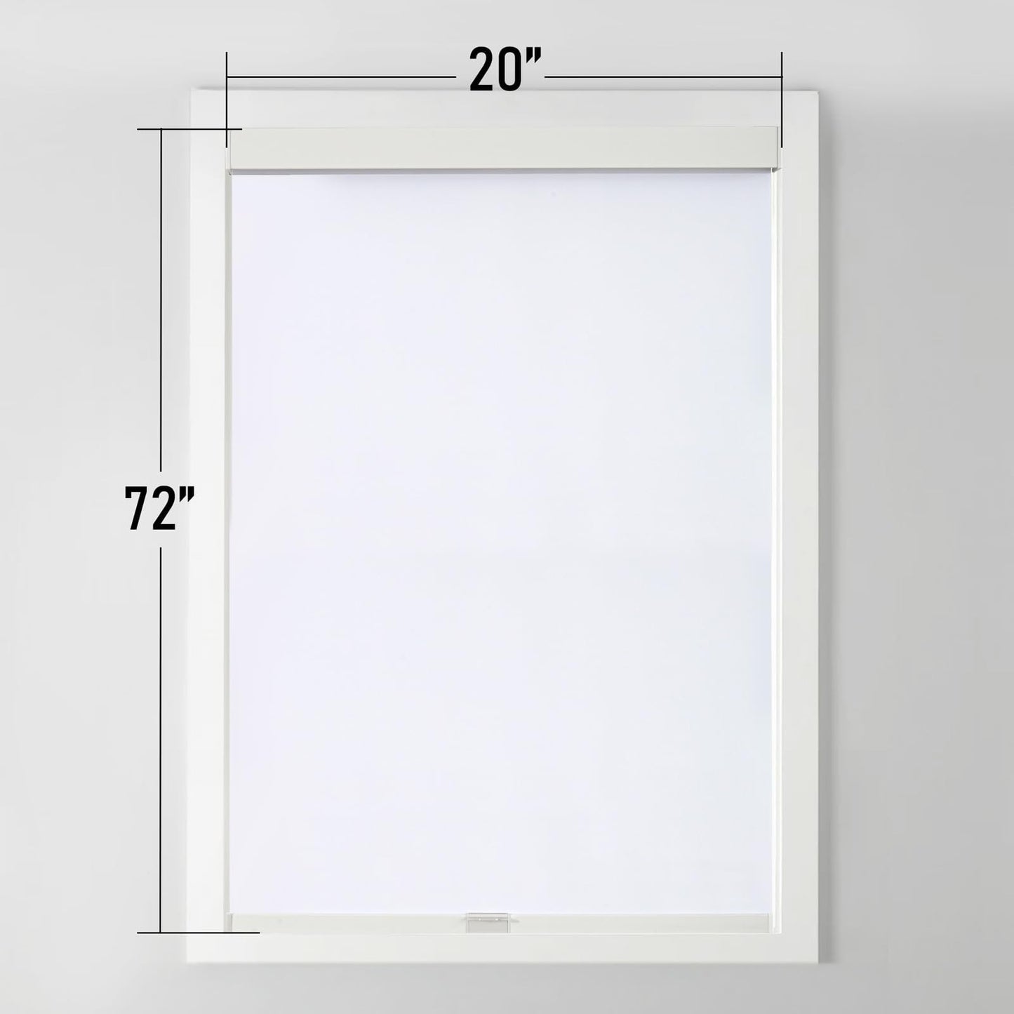 Cordless Blackout Roller Shades 20"W x 72"H, Thermal Insulated, UV Protection, R1