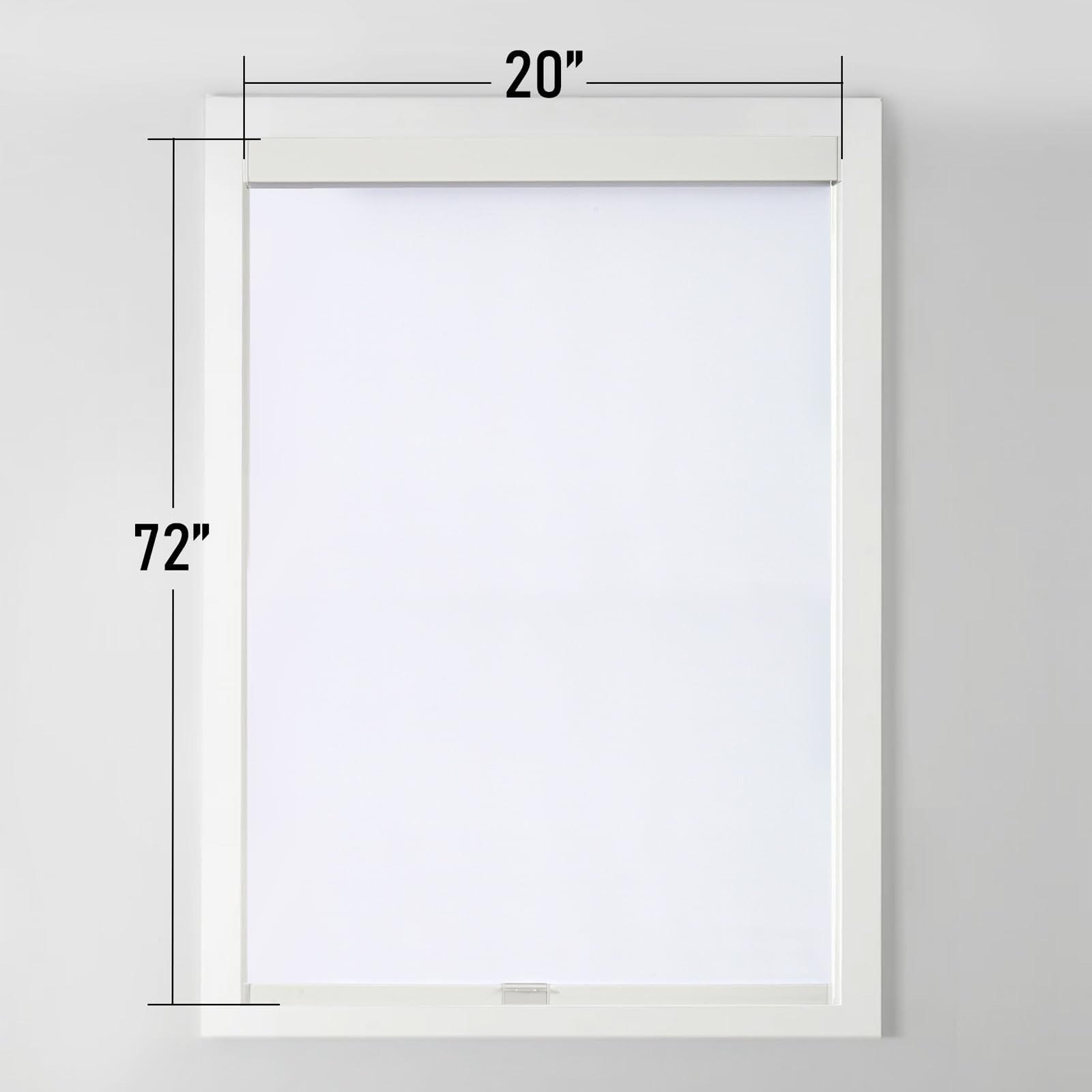 Cordless Blackout Roller Shades 20"W x 72"H, Thermal Insulated, UV Protection, R1