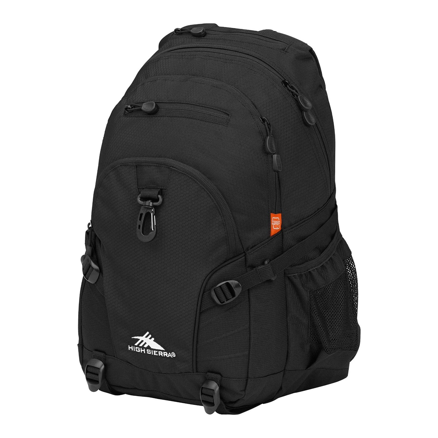 Versatile Black Backpack for Travel or Work   Tablet Sleeve, One Size, Durable D1