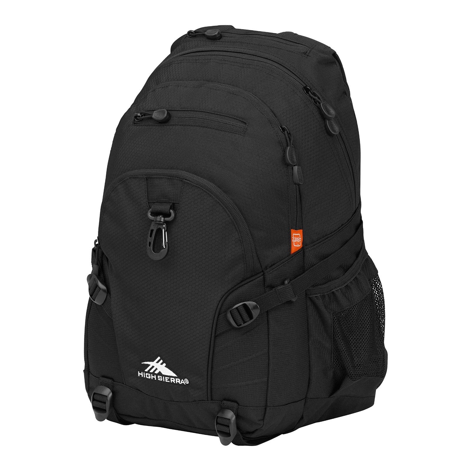 Versatile Black Backpack for Travel or Work   Tablet Sleeve, One Size, Durable D1