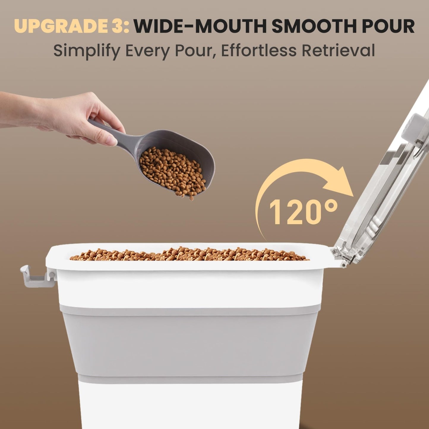Collapsible Dog Food Storage Container for 20 23 Lbs, Airtight & Durable5