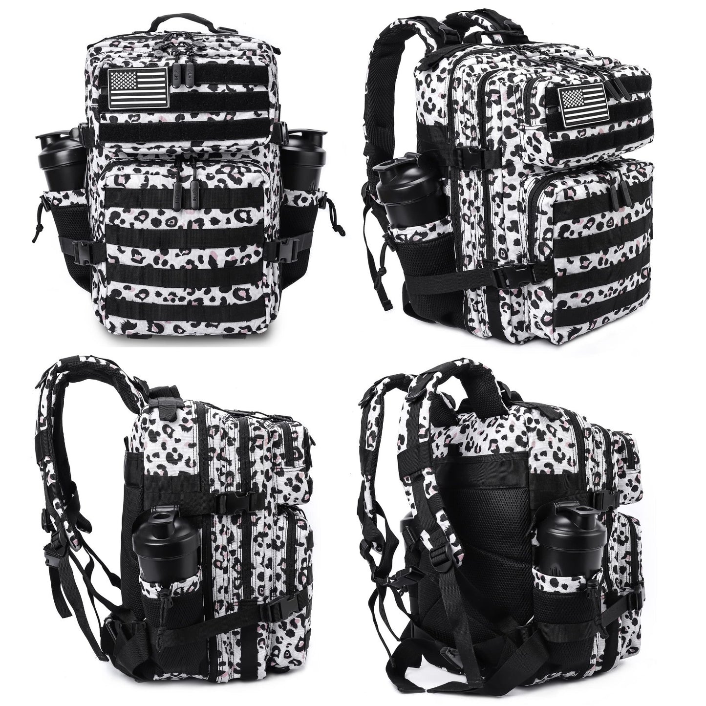 Tactical Military Backpack 25L/35L   Army Assault Pack, Small Rucksack, Bottle H3